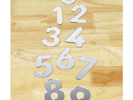 17cm Acrylic Mirror Numbers 0-9-EYR - Image 1