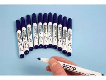 Blue Whiteboard Pens Pack of 12-EYR - Image 1