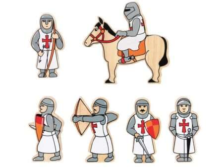 Red Knights Wooden Characters-EYR - Image 1