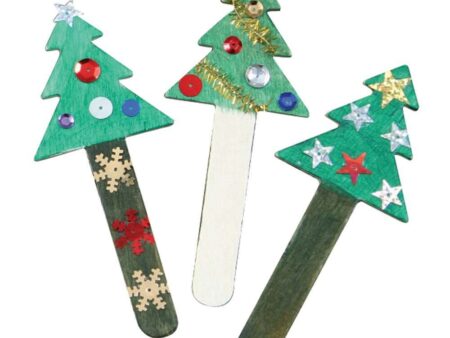 Christmas Trees Craft Sticks Bulk Saver-EYR - Image 1