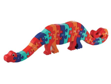 Wooden Number Dinosaur Puzzle (1-25)-EYR - Image 1