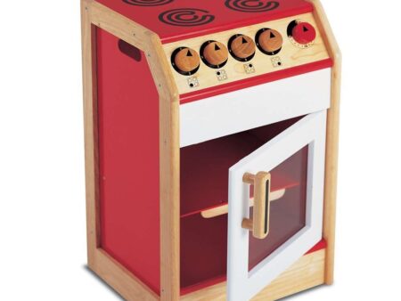 Junior Chef Wooden Play Cooker-EYR - Image 1