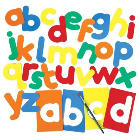 School Stationery Supplies Alphabet Stencils And Templates-EYR - Image 1