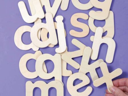 Wooden Lowercase ABC Letter Templates-EYR - Image 1