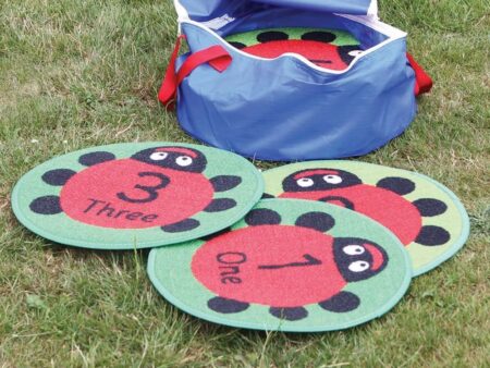 Counting Ladybirds Outdoor Play Mats - Set of 24-EYR - Image 2