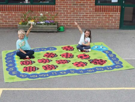 Numeracy And Literacy Outdoor Mat - 3m x 2m-EYR - Image 3