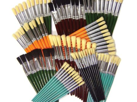 Classpack of 100 Paint Brushes-EYR - Image 1