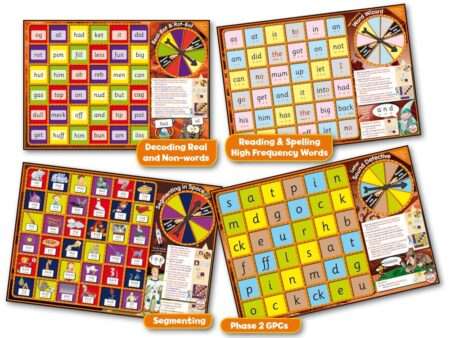 Synthetic Phonics Phase 2 Board Games-EYR - Image 1
