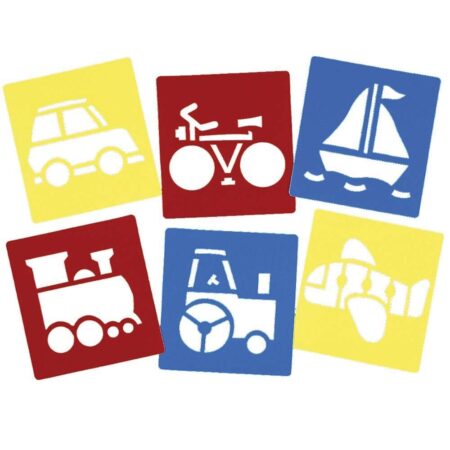 School Stationery Supplies Washable Plastic Transport Stencils-EYR - Image 1