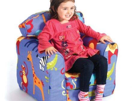 Loose Cover Blue Lion Children's Armchair-EYR - Image 1