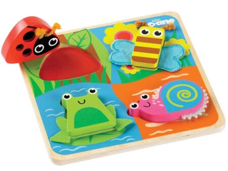 Touch & Feel Wooden Bugs Puzzle-EYR - Image 1
