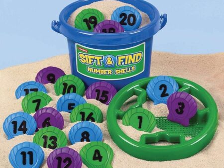 Lakeshore Sift And Find Number Shells-EYR - Image 1