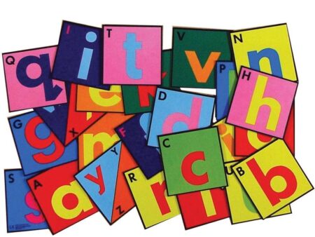 Alphabet Squares Felt Tiles - Set of 24-EYR - Image 1