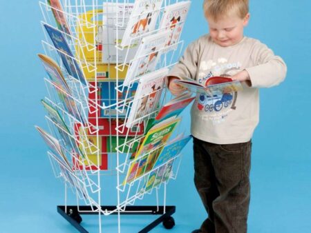 3 Sided Mobile Book Rack-EYR - Image 1