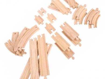 Curves and Straights Wooden Railway Tracks Expansion Pack-EYR - Image 1