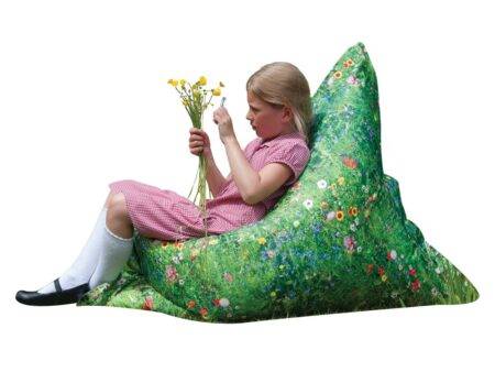Summer Meadow Print Floor Cushion-EYR - Image 1