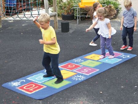 Hopscotch Outdoor Playmat - 3m x 1m-EYR - Image 1