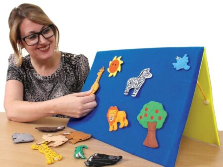 Double Sided Felt Teaching Board-EYR - Image 1
