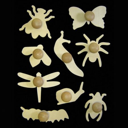 School Stationery Supplies Wooden Minibeasts Templates-EYR - Image 2