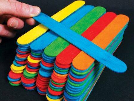 Jumbo Coloured Lolly Sticks-EYR - Image 1