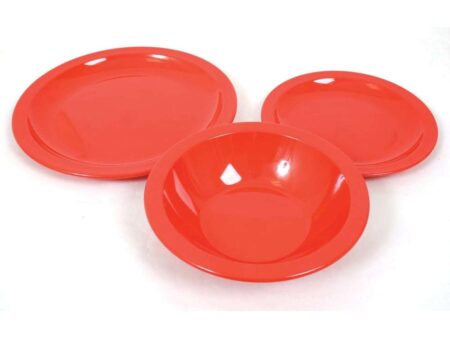 Narrow Rimmed Bowl Red-EYR - Image 1