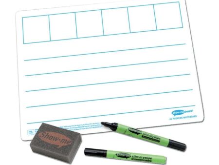 Show-me A4 6-Frame Phoneme Mini Whiteboards, Class Pack, 35 Sets-EYR - Image 1