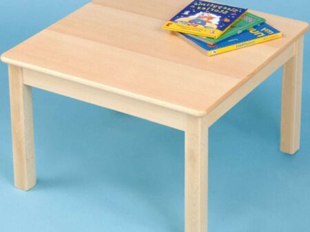 Square Solid Beech Tables 40cm-EYR - Image 1