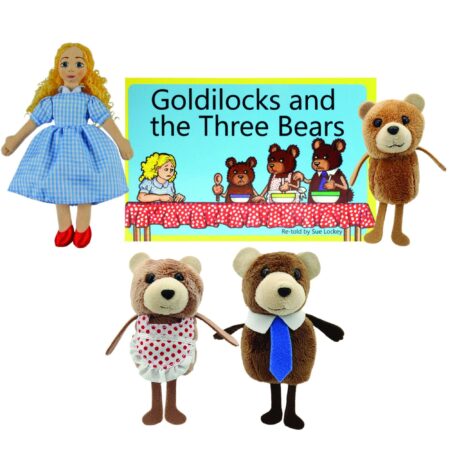 School Stationery Supplies Goldilocks and The Three Bears Finger Puppets-EYR - Image 1