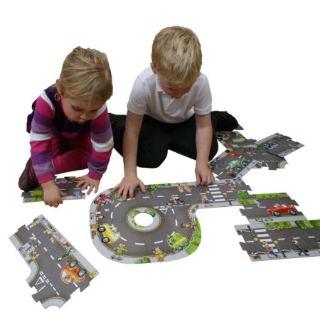School Stationery Supplies Giant Road Jigsaw 20 Piece Puzzle-EYR - Image 1