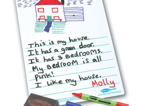 Show-me A4 Picture Story Mini Whiteboards, Class Pack, 35 Sets-EYR - Image 1