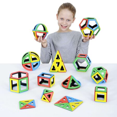 School Stationery Supplies Magnetic Polydron Maths Set-EYR - Image 1