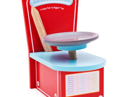 Colourful Wooden Shop Scales-EYR - Image 1