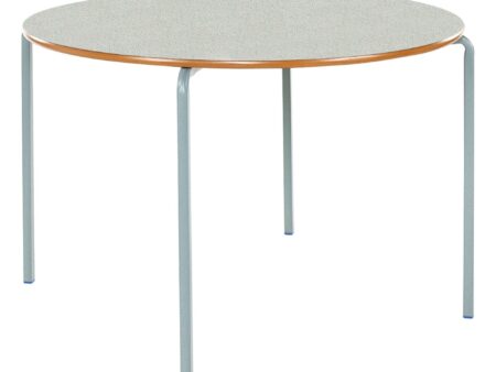 Crushed Bent Frame Stacking Table Circular H46cm Ailsa Pk2-EYR - Image 1