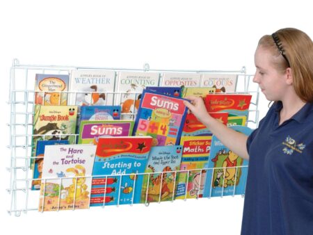 Horizontal Wire Book Rack - Wall Mounted (1175)-EYR - Image 1