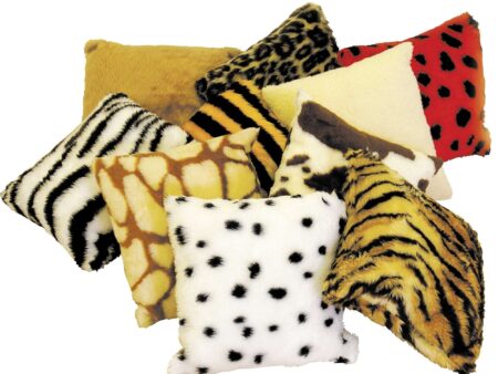 Animal Squares Furry Cushions-EYR - Image 2