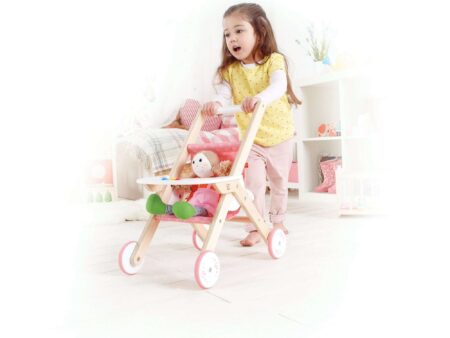 Dolls Wooden Stroller-EYR - Image 2