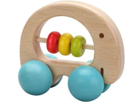 Classic World Wooden Elephant Rattle-CICA - Image 1