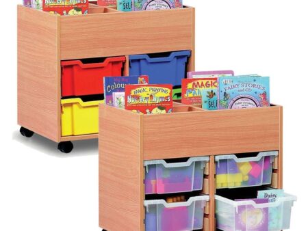 4 Bay Kinderbox (with  4 Deep Clear Trays)-EYR - Image 1