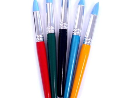 Silicone Tipped Brushes Size 10 Pk 5-MB - Image 1