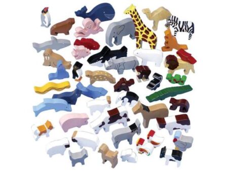 Wooden Animal Play Set - 48 Piece-CICA - Image 1