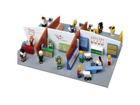 Wooden Shopping Centre Play Set-CICA - Image 1
