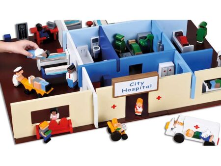Wooden Hospital Play Set-CICA - Image 1