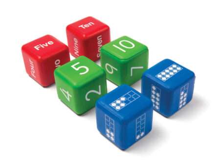 Ten Frame And Nuimber Dice - Set Of 6-CICA - Image 1