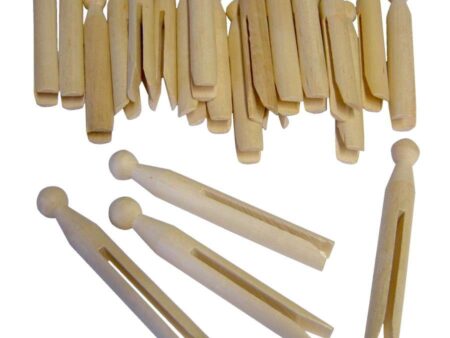 Wooden Dolly Pegs Pack 24-MB - Image 1