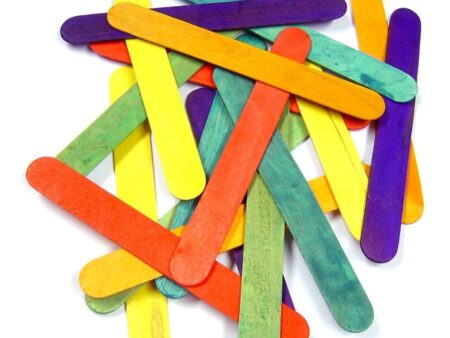 Small Lollipop Sticks Coloured Pk 1000-MB - Image 1