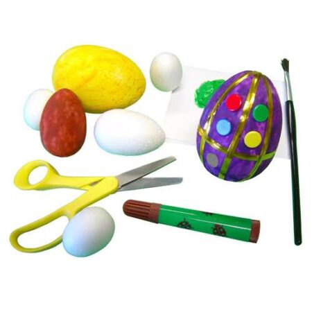 School Stationery Supplies Assorted Polystyrene Eggs Pk 30-MB - Image 1