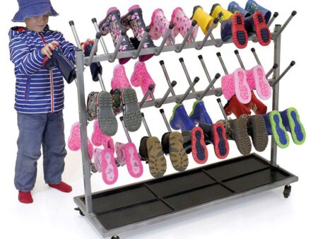 Mobile Boot Storage Trolley (30 Pairs)-CICA - Image 1