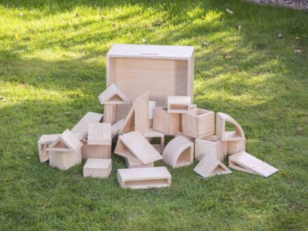 Outdoor Natural Hollow Block Set (27 Pcs) + Tray-CICA - Image 1