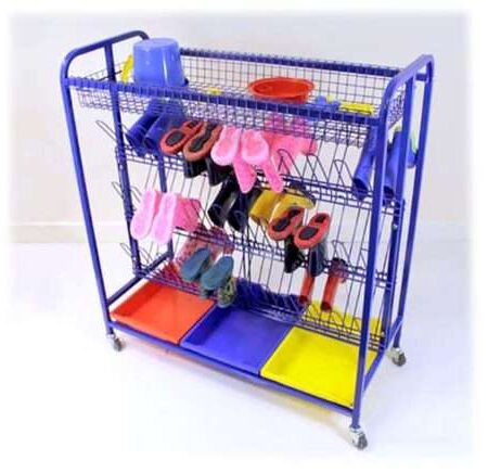 Mobile Welly Boot Storage Trolley-CICA - Image 1