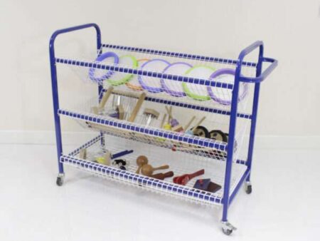 Music Storage Trolley With Wire Trays-CICA - Image 1